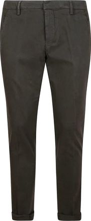 Dondup Wollen Jas met Ritssluiting - Heren - Skinny broeken - Bruin - W38 - Wol - Broeken