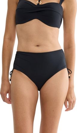 Triumph Bikini-Hose TRIUMPH Summer Twist Maxi 01, Damen, Gr. 38, N-Gr, schwarz, Microfaser, Obermaterial: 77% Polyamid, 23% Elasthan, Badehosen Bikini-Hose, E