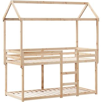 vidaXL Bunk Bed without Mattress 80x200 cm Solid Wood Pine Vidaxl