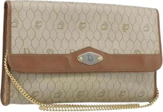 Dior Pre-owned Vintage Schoudertas - Dames - Vintage Clutch - Beige - ONE Size - Leer - Vintage