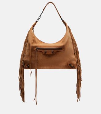 Balenciaga Bolso al hombro Le City Medium de ante