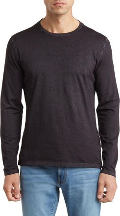 John Varvatos Crewneck Long Sleeve T-Shirt in Black at Nordstrom Rack, Size Xx-Large