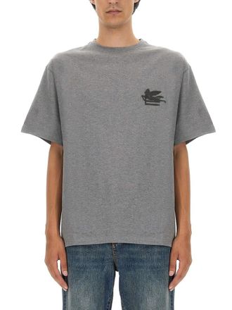 Etro T-shirt With Pegasus Embroidery