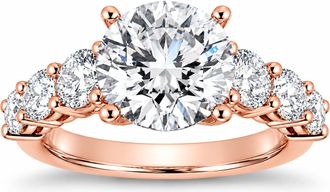 Pompeii3 Certified 4Ct Diamond Engagement Ring 14k Gold Lab Grown