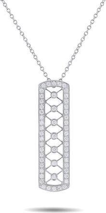 Tiffany & Co. Pre-Owned Tiffany Co. Voile Platinum 0.30ct Diamond Bar Necklace TI11 031326