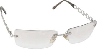Ferragamo Pre-owned Accessories, female, Gray, Size: ONE SIZE Pre-owned Metal Sunglasses