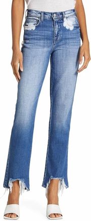 L'agence Harmon High Rise Slim Jean In Montana Destruct Hem