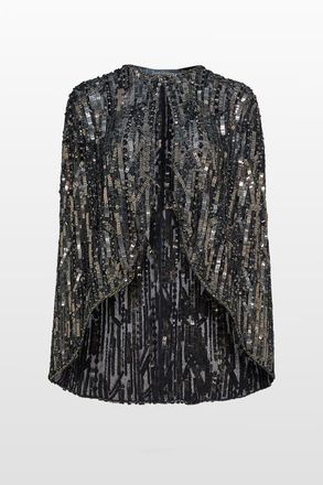 Jenny Packham Vulsa Sequin-Embellished Maxi Dress in Liquorice at Nordstrom, Size Medium Uk