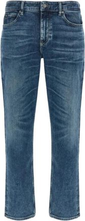HUGO BOSS Jean Delaware Denim Etiq Marino Logo - Heren - Slim Fit Jeans - Blauw - W33 - Denim - Jeans