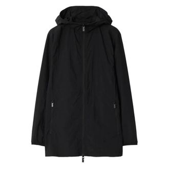 Burberry Nylon Hooded Jacket, Size X-Small