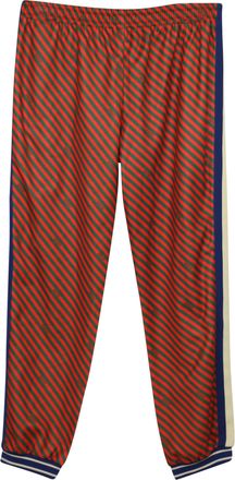 Gucci trainingsbroek met diagonale strepen in rood polyester