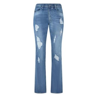 Diesel Slim-fit Jeans, male, Blue, Size: W31 Wide Leg Jeans