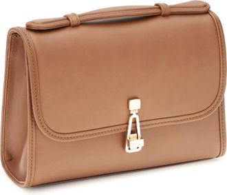 Gabriela Hearst Womens Shoulder Bag Leonora Cognac Leather