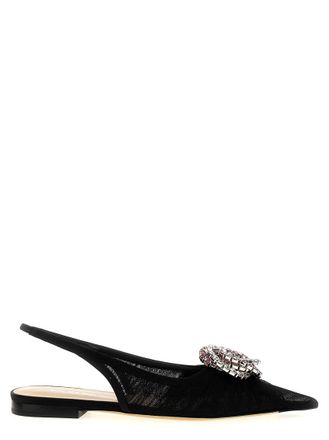 Mach & Mach Black Galaxy Ballet Flats