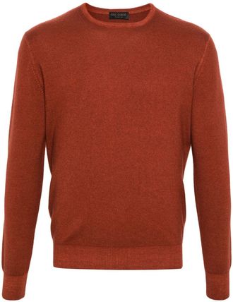 Dell'Oglio crew-neck merino-wool jumper - men - Merino - 52 - Orange