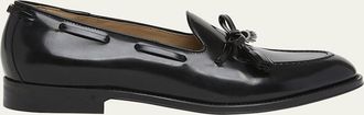 Valentino Garavani Mens Bowshire Leather Loafers