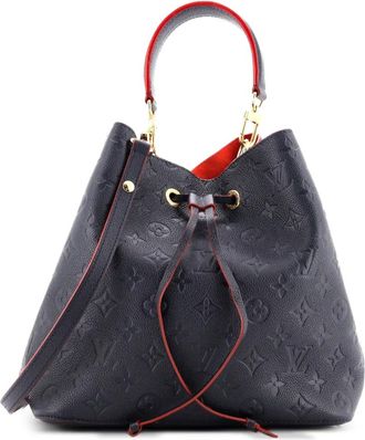 Louis Vuitton NeoNoe Handbag Monogram Empreinte Leather MM bucket bag - Blauw