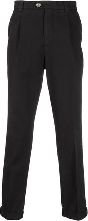 Brunello Cucinelli cropped cotton trousers - men - Cotton/Cotton - 58 - Black