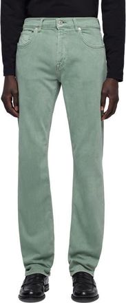 7 For All Mankind Luxe Performance Lefthand The Straight Leg Jeans in Left Hand Leaf at Nordstrom, Size 32