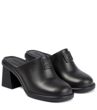MIU MIU Leather Mules 37 1/2 24〜24.5 Miu Miu Mules: sale up to −37% | Stylight