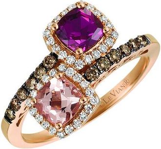 Le Vian 14K Rose Gold 1.40 Ct. Tw. Diamond & Morganite Ring