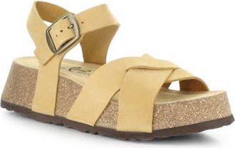 Bos. & Co. Cielo Platform Wedge Sandal in Yellow at Nordstrom, Size 10-10.5Us