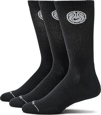 Nike Elevated Crew (3 Pairs) Basketball Athletic Shoes 1 : SM (US 4-6 Big Kid Shoe Size - Womens Shoe 4-6), Cotton/Polyester