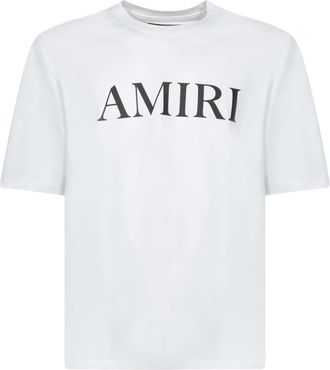 Amiri Logo T-shirt - Heren - T-shirts - Wit - XL - Katoen - Tops