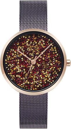 Obaku Womens Glimmer Multicolor Dial Watch