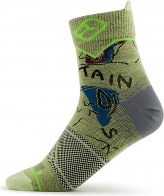 Ortovox Alpine Light Quarter Socks Merinosocken für Herren | oliv
