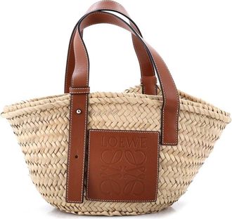 Loewe Beige Raffia Basket Tote Small (Authentic Pre-Loved)