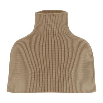 SA SU PHI Sciarpa in Cashmere a Collo Alto - - Knitwear - Donna - Beige - S