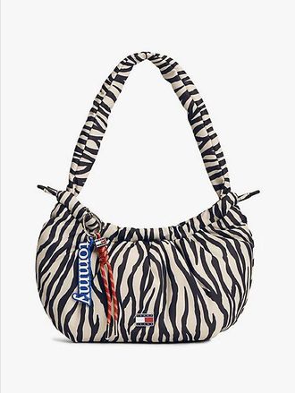 Tommy Hilfiger Bolso de hombro con estampado de cebra
