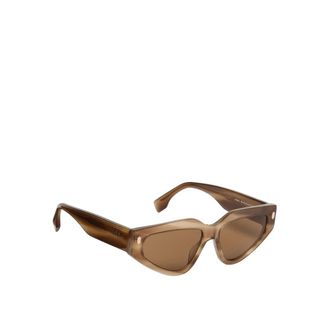 Fendi Accessoires, Dames, Bruin, ONE Size, Cat Eye Zonnebril