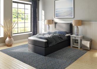 HOME AFFAIRE Boxspringbett »Lysann« 5fach verstellbares Kopfteil, in 4 Breiten, 3 Matratzenarten