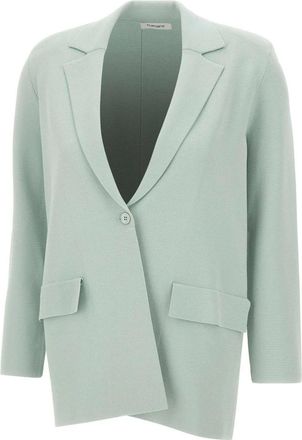 KANGRA Milano Stitch Viscose Blend Blazer - Dames - Blazers - Groen - XL - Leer - Jassen