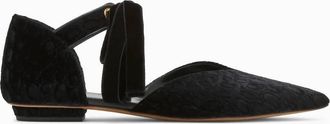 Ulla Johnson Womens Corinna Eyelet Flat In Noir