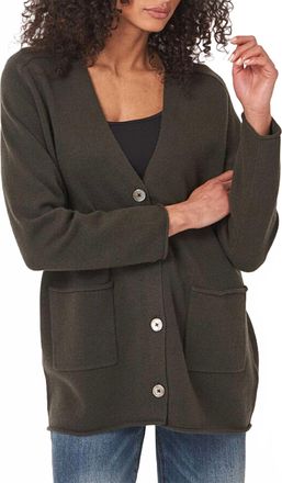 Repeat Long Cashmere Sweater Top In Khaki