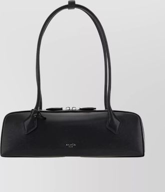Alaia leather le teckel medium shoulder bag
