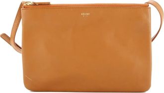 Celine Trio Leather Small crossbody bag - Bruin
