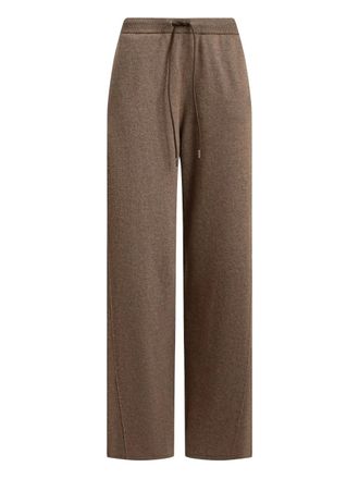 12 Storeez drawstring cashmere trousers - women - Cashmere - L - Brown