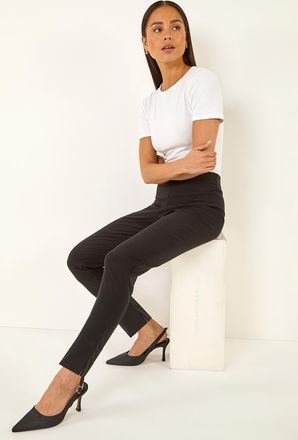 Roman Full Length Elastic Waist Trousers