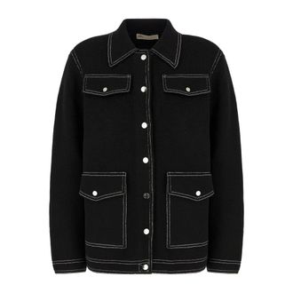 Tory Burch Tory Burch, Cardigans, female, Black, Size: XS Cardigans
