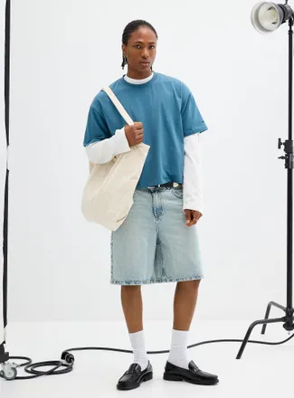 Papi Mens Small logo oversized T-shirt