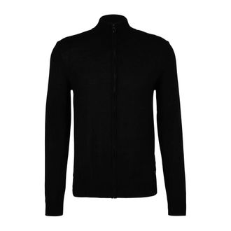 Joop Truien & Vesten, Heren, Zwart, S, Wol, Davis Merino Wol Gebreid Jasje
