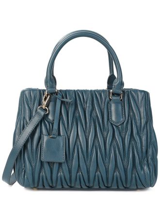 Tiffany & Fred Quilted Lambskin Leather Satchel