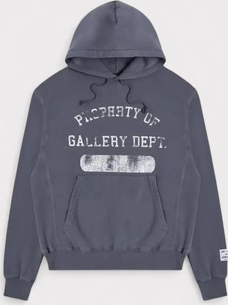 Gallery Dept. Mens. Property Of Hoodie Vintage Washed Navy - Size 2XL