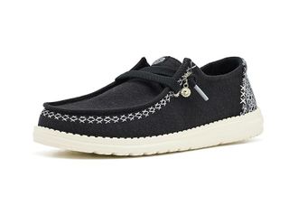 Hey Dude Wendy Break Surf Jersey Womens Flat Shoes Black/Multi : 12 M, Textile