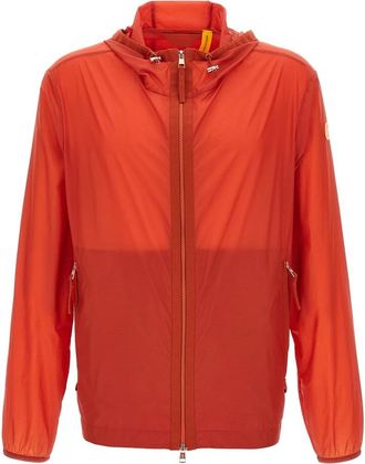 Moncler Jassen, Heren, Oranje, M, Nylon, Hamlin Windbreaker