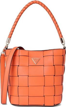 Guess Maylee Bucket Womens Handbags Orange, Polyester